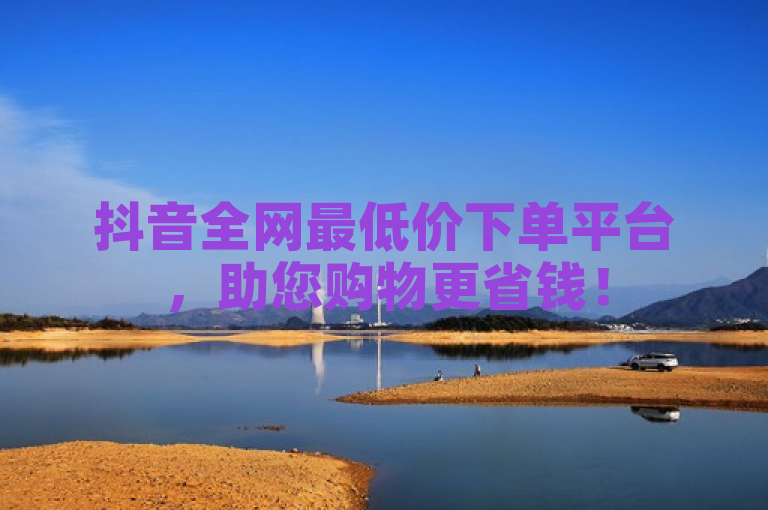 抖音全网最低价下单平台，助您购物更省钱！