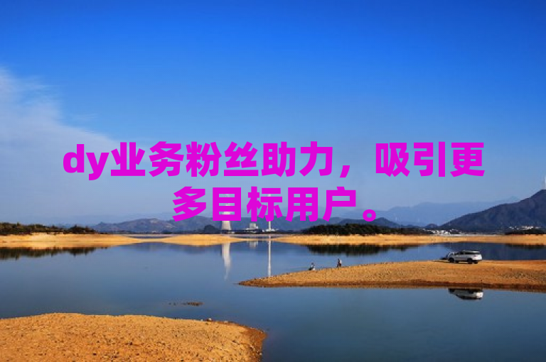 dy业务粉丝助力，吸引更多目标用户。