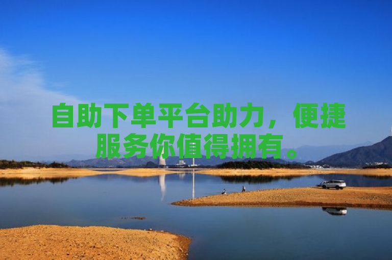 自助下单平台助力，便捷服务你值得拥有。