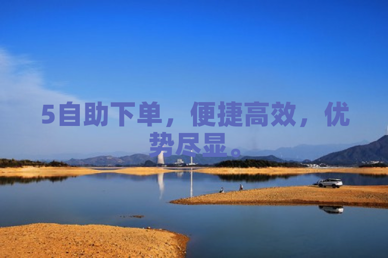 5自助下单，便捷高效，优势尽显。
