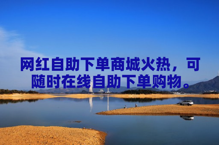网红自助下单商城火热，可随时在线自助下单购物。