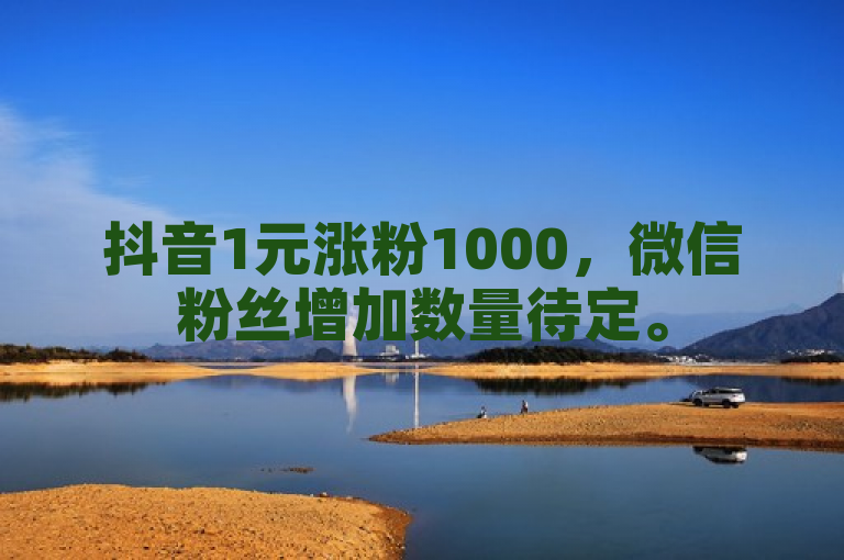 抖音1元涨粉1000，微信粉丝增加数量待定。