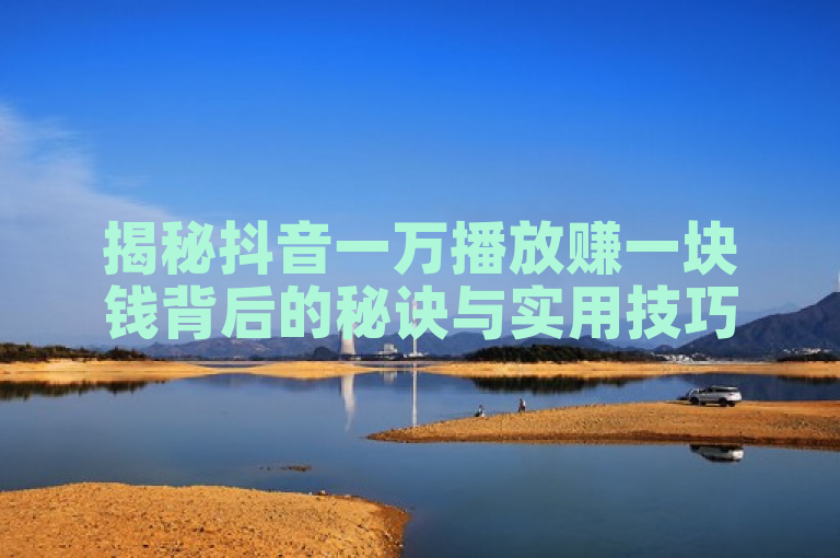 揭秘抖音一万播放赚一块钱背后的秘诀与实用技巧