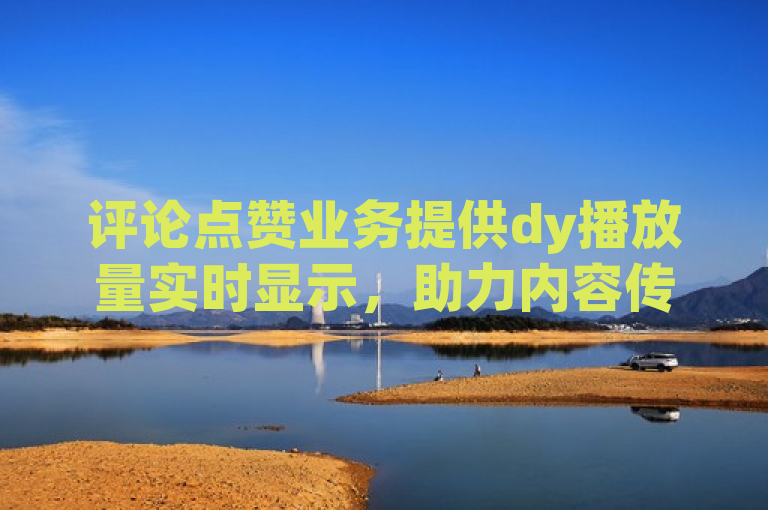 评论点赞业务提供dy播放量实时显示，助力内容传播。