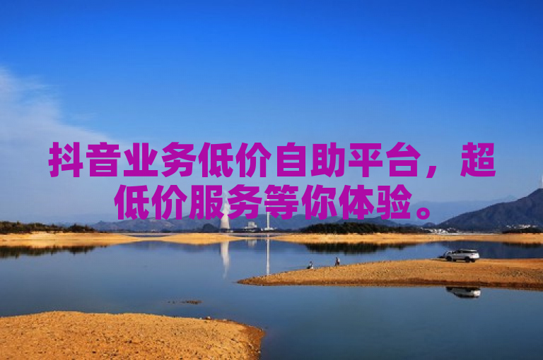 抖音业务低价自助平台，超低价服务等你体验。