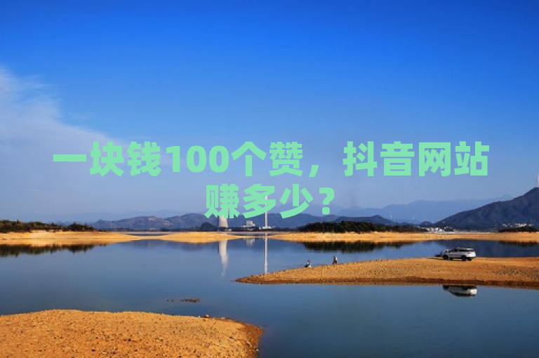 一块钱100个赞，抖音网站赚多少？