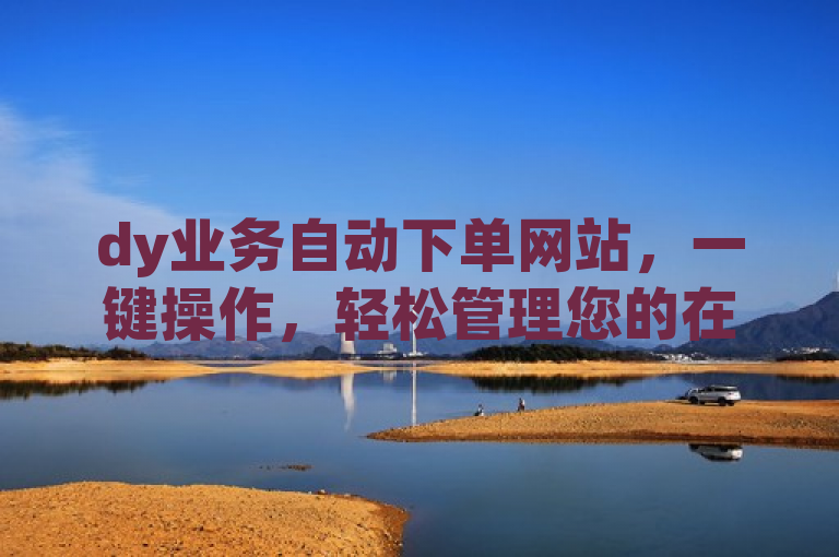dy业务自动下单网站，一键操作，轻松管理您的在线业务订单。