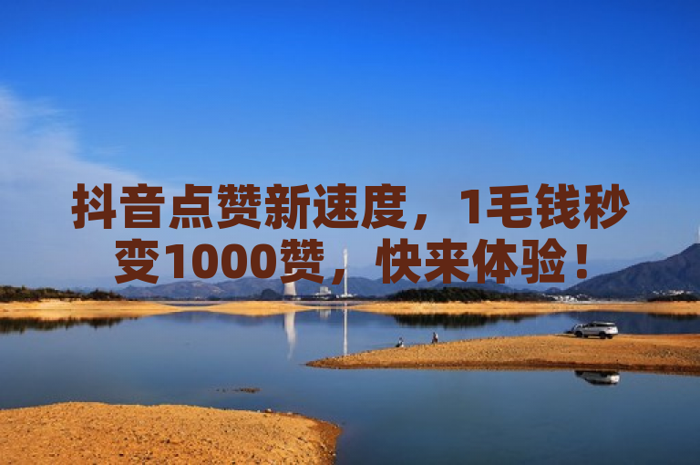 抖音点赞新速度，1毛钱秒变1000赞，快来体验！