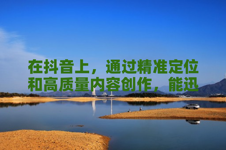 在抖音上，通过精准定位和高质量内容创作，能迅速吸引大量流量并实现快速出单。
