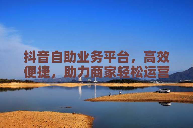 抖音自助业务平台，高效便捷，助力商家轻松运营，实现流量变现。