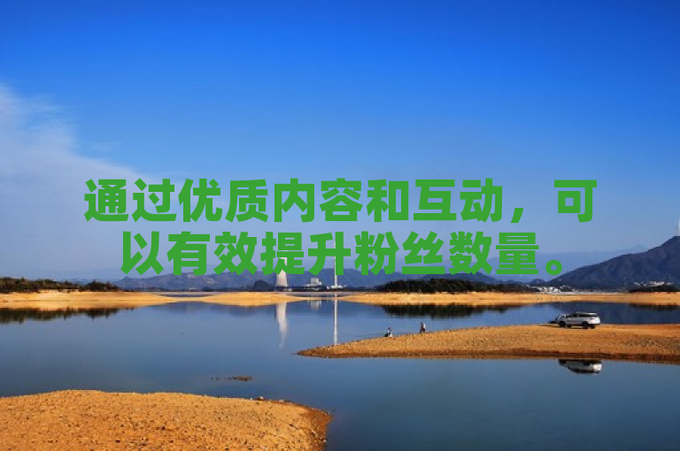 通过优质内容和互动，可以有效提升粉丝数量。