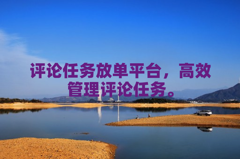 评论任务放单平台，高效管理评论任务。