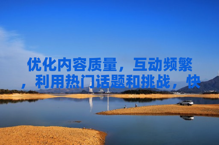 优化内容质量，互动频繁，利用热门话题和挑战，快速增粉。