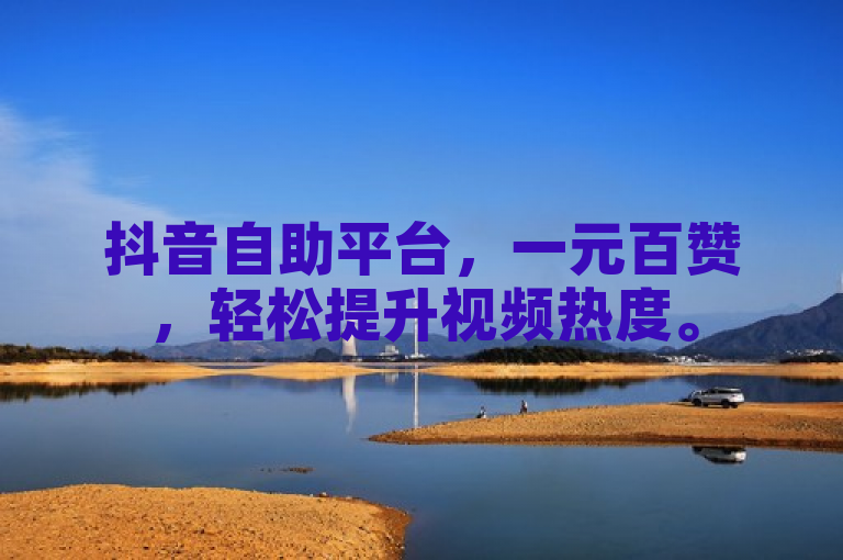 抖音自助平台，一元百赞，轻松提升视频热度。