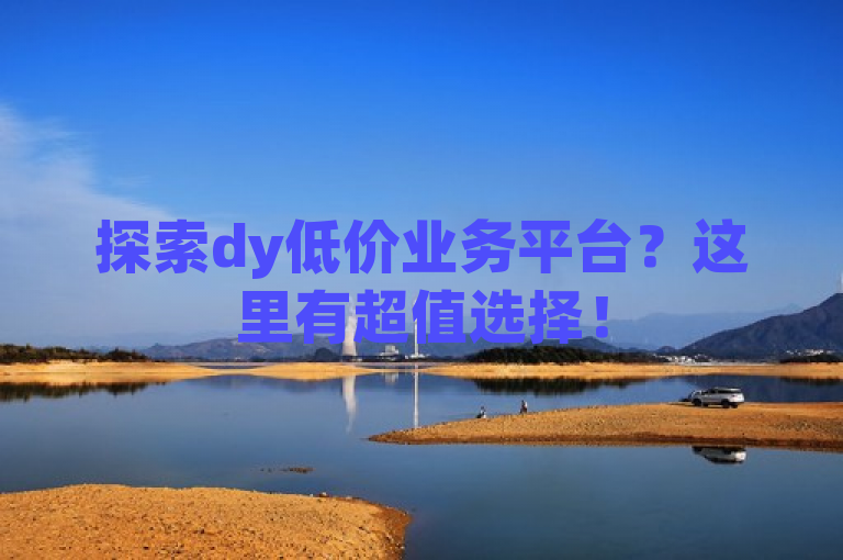 探索dy低价业务平台？这里有超值选择！