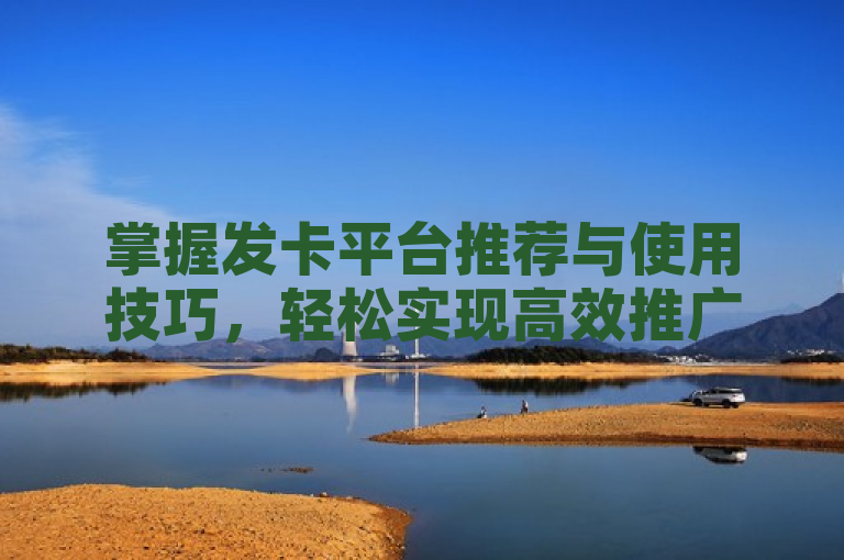 掌握发卡平台推荐与使用技巧，轻松实现高效推广。