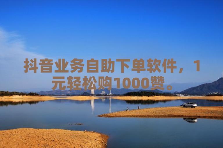 抖音业务自助下单软件，1元轻松购1000赞。
