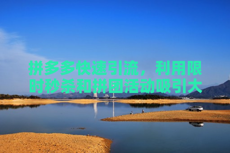 拼多多快速引流，利用限时秒杀和拼团活动吸引大量用户。