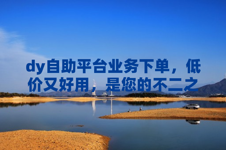dy自助平台业务下单，低价又好用，是您的不二之选！