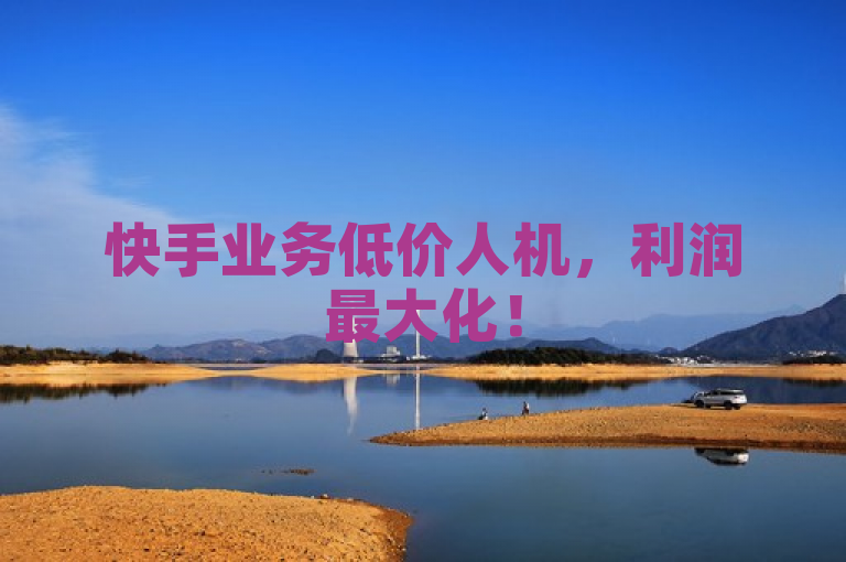 快手业务低价人机，利润最大化！