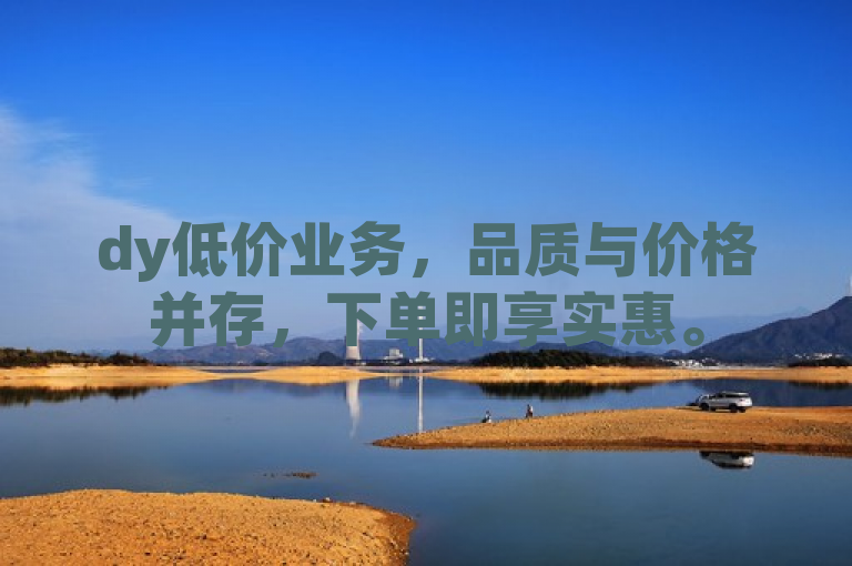 dy低价业务，品质与价格并存，下单即享实惠。
