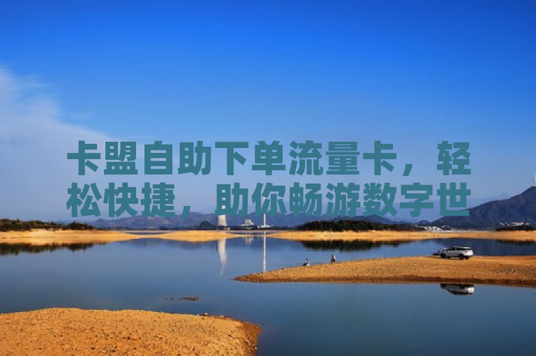 卡盟自助下单流量卡，轻松快捷，助你畅游数字世界。
