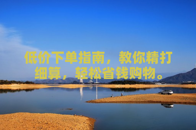 低价下单指南，教你精打细算，轻松省钱购物。