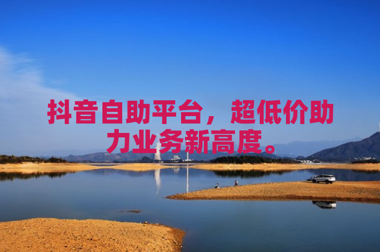 抖音自助平台，超低价助力业务新高度。