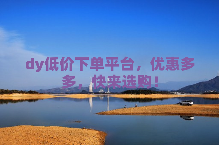 dy低价下单平台，优惠多多，快来选购！