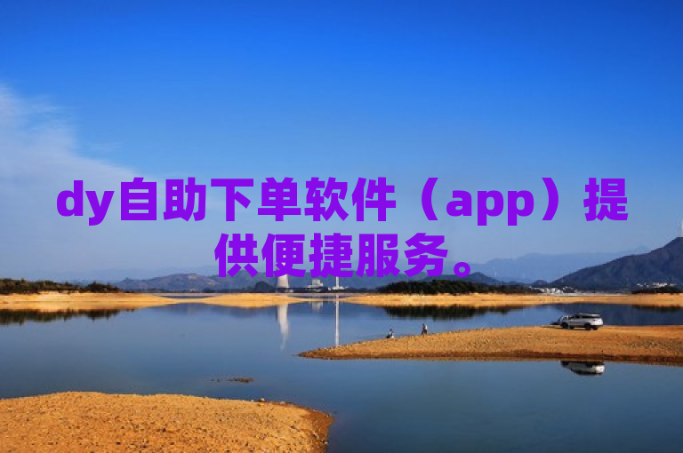 dy自助下单软件（app）提供便捷服务。