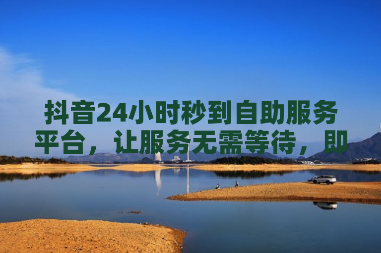 抖音24小时秒到自助服务平台，让服务无需等待，即刻享受便捷。