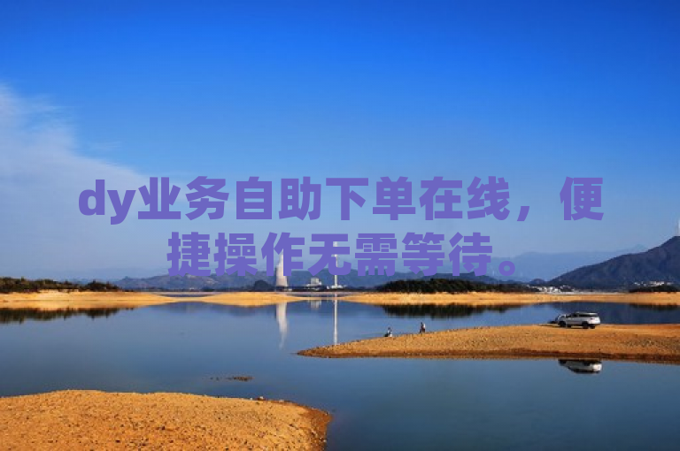 dy业务自助下单在线，便捷操作无需等待。