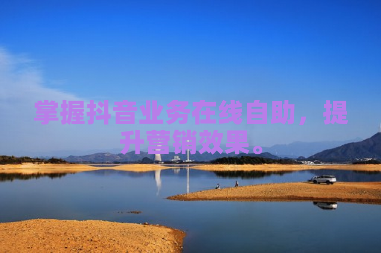 掌握抖音业务在线自助，提升营销效果。