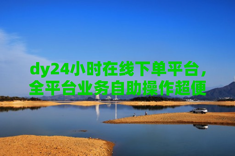 dy24小时在线下单平台，全平台业务自助操作超便捷。