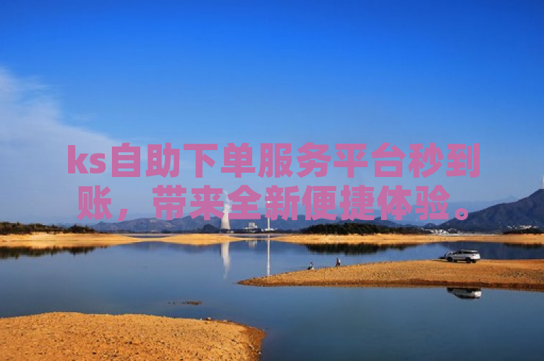 ks自助下单服务平台秒到账，带来全新便捷体验。