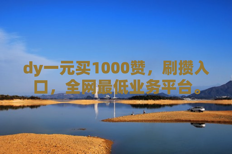 dy一元买1000赞，刷攒入口，全网最低业务平台。