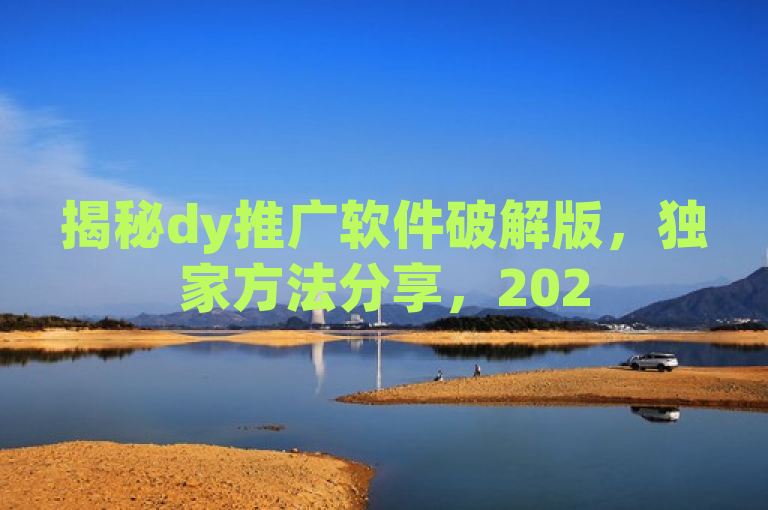 揭秘dy推广软件破解版，独家方法分享，2025必学！