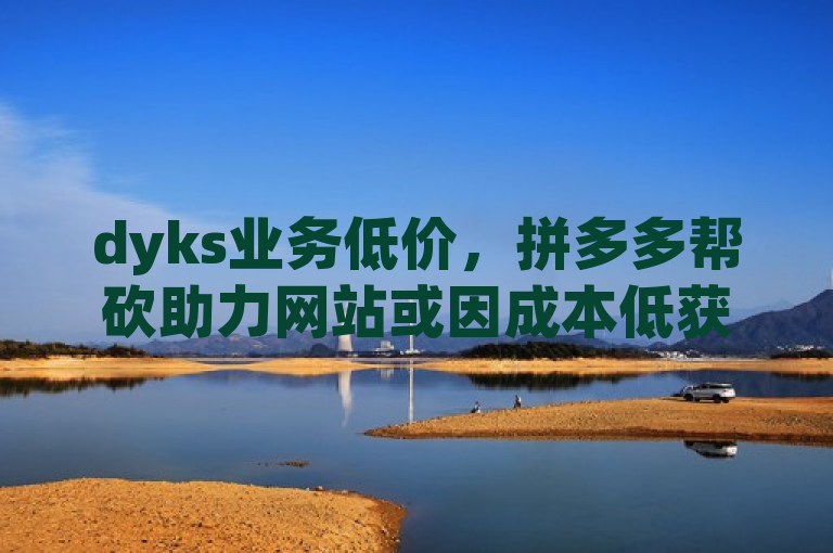 dyks业务低价，拼多多帮砍助力网站或因成本低获赞。