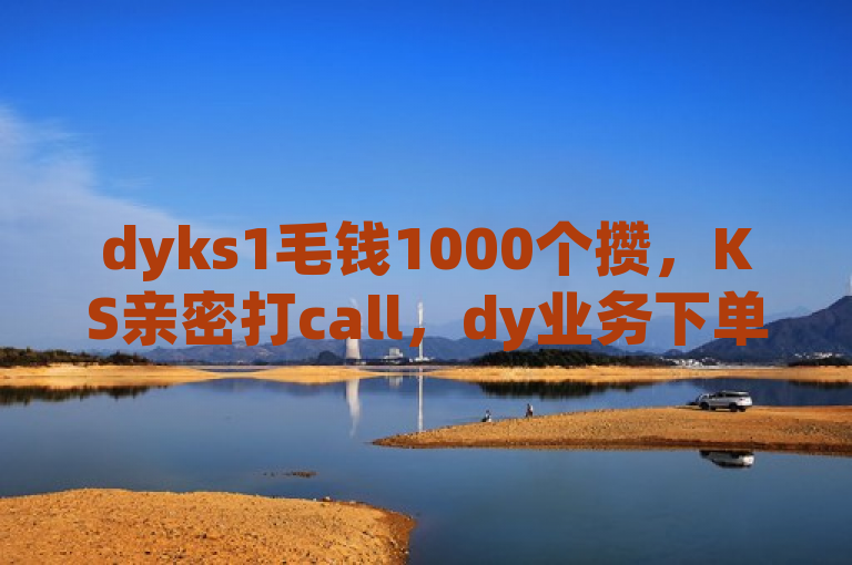 dyks1毛钱1000个攒，KS亲密打call，dy业务下单享24小时最低价。