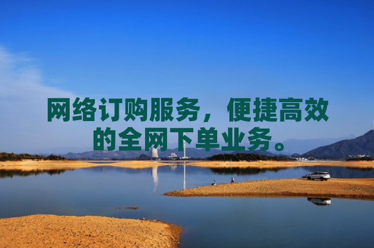 网络订购服务，便捷高效的全网下单业务。
