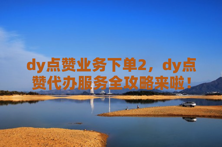 dy点赞业务下单2，dy点赞代办服务全攻略来啦！