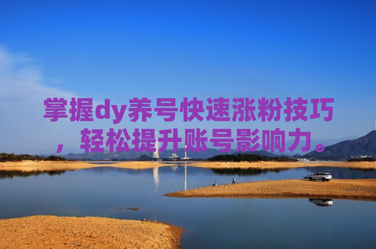 掌握dy养号快速涨粉技巧，轻松提升账号影响力。