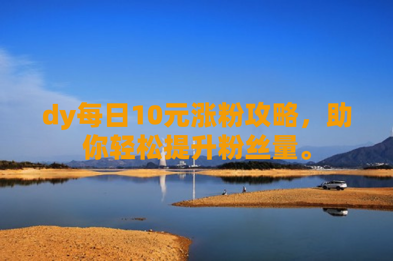 dy每日10元涨粉攻略，助你轻松提升粉丝量。