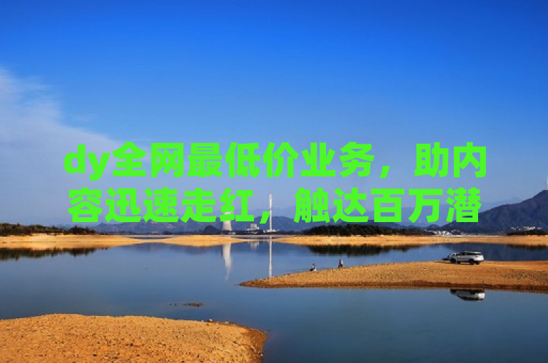 dy全网最低价业务，助内容迅速走红，触达百万潜在用户！
