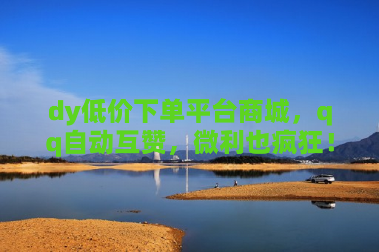 dy低价下单平台商城，qq自动互赞，微利也疯狂！
