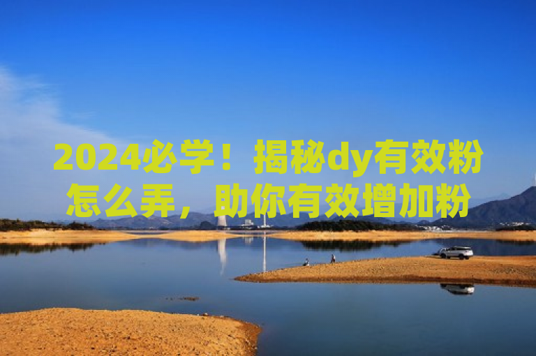 2024必学！揭秘dy有效粉怎么弄，助你有效增加粉丝数。