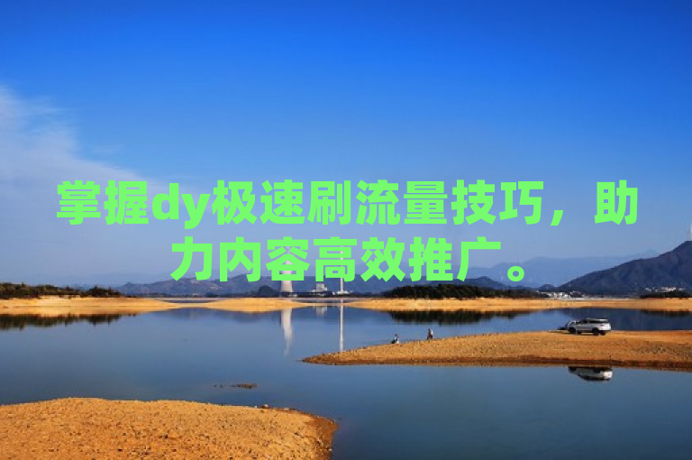 掌握dy极速刷流量技巧，助力内容高效推广。